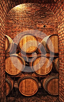 Wine barrels