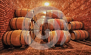 Wine barrels