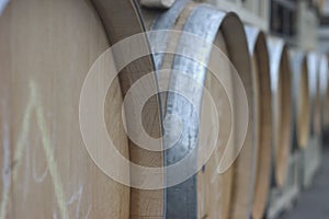 Wine barrels