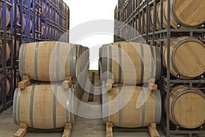 Wine barrels