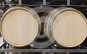 Wine barrels photo