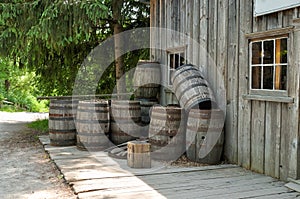 Wine barrels