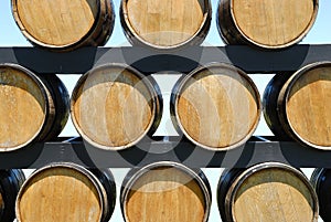 Wine barrels