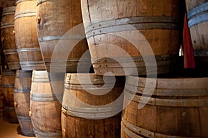 Wine barrels photo