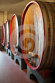 Wine barrels