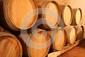 Wine barrels