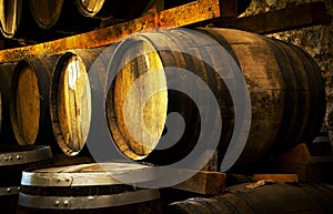 Wine barrels