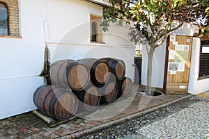 wine barrels oh water