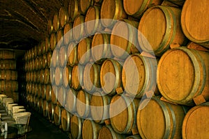 Pile ofWine barrels