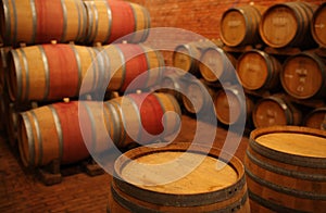 Wine barrels