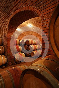 Wine barrels