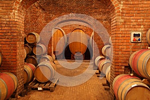 Wine barrels