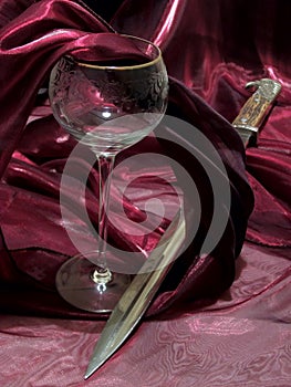Wine and bayonet photo