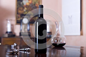 Wine bodegon for labelling photo