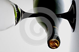 Wine Bottle and Glass