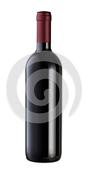 Wine bottle isolated