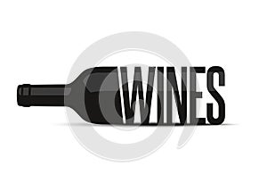 Wine Bottle Logo photo