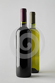 Wine Bottle Mock-Up - Two Bottles