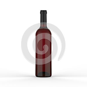 Wine bottle mockup for branding and mockup
