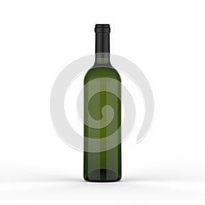 Wine bottle mockup for branding and mockup