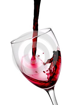 Wine bottle pouring - Stock Image