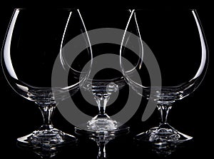 Three different glases