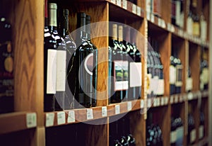 Wine bottles photo