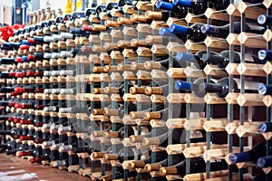 Wine Bottles In Cellar