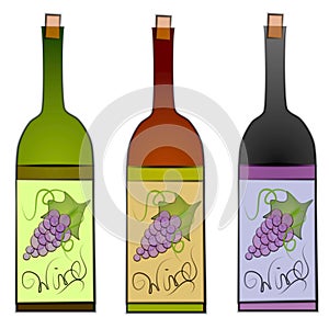 Wine Bottles Clip Art