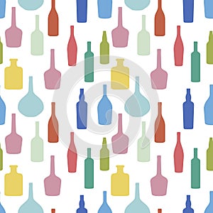 Wine bottles pattern