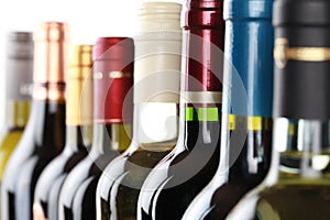 Wine bottles photo