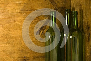 Wine Bottles In Wooden Crate