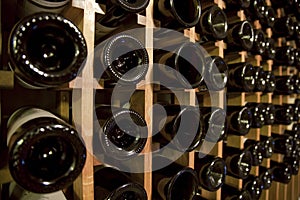 Wine cellar detail