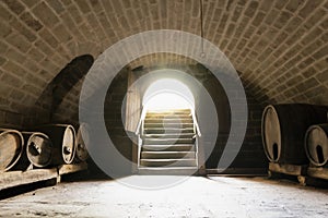 Wine cellar interior