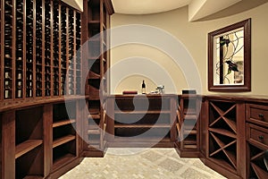 Wine cellar in luxury home