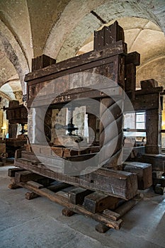 Wine cellar in the monastery Eberbach