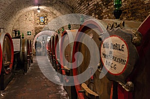 Wine cellar in Montepulciano - Italy