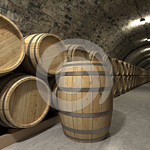 Wine cellar rendering