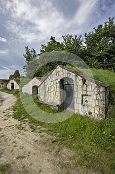 Wine cellar (Tufove pivnice), Velka Trna, Kosice country, Zemplin region, Slovakia