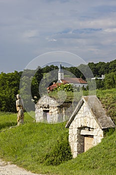 Wine cellar (Tufove pivnice), Velka Trna, Kosice country, Zemplin region, Slovakia