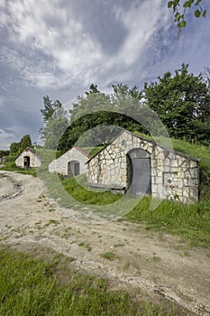 Wine cellar (Tufove pivnice), Velka Trna, Kosice country, Zemplin region, Slovakia