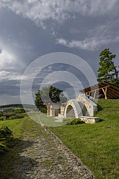 Wine cellar (Tufove pivnice), Velka Trna, Kosice country, Zemplin region, Slovakia