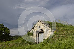 Wine cellar (Tufove pivnice), Velka Trna, Kosice country, Zemplin region, Slovakia