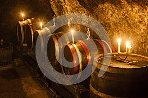 wine cellar in Velka Trna, Tokaj wine region, Slovakia