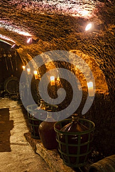 wine cellar in Velka Trna, Tokaj wine region, Slovakia