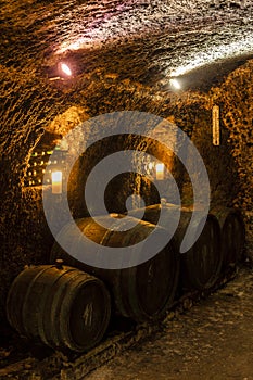 wine cellar in Velka Trna, Tokaj wine region, Slovakia