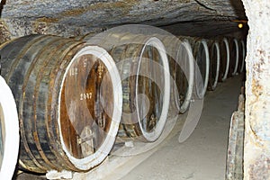 Wine cellars.