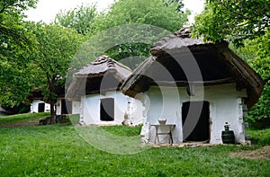 Wine cellars of Cak, Hungary photo