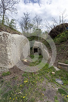 Wine cellars in Cserepfalu, Hungary