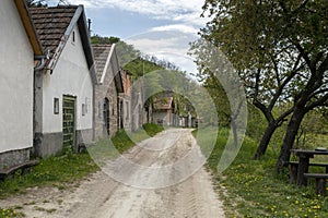 Wine cellars in Cserepfalu, Hungary